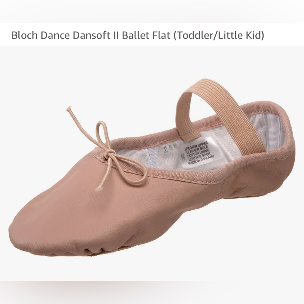 Kids Bloch Leather Dance Split Sole Ballet Shoes